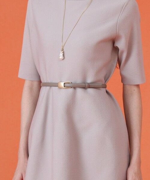 ANAYI / アナイ ベルト・サスペンダー | プレートバックルスライドベルト(greige (15))