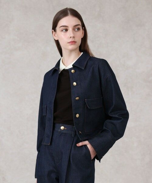 ANAYI / アナイ その他アウター | 【セットアップ対応商品】デニムライクステンカラー ジャケット | 詳細1