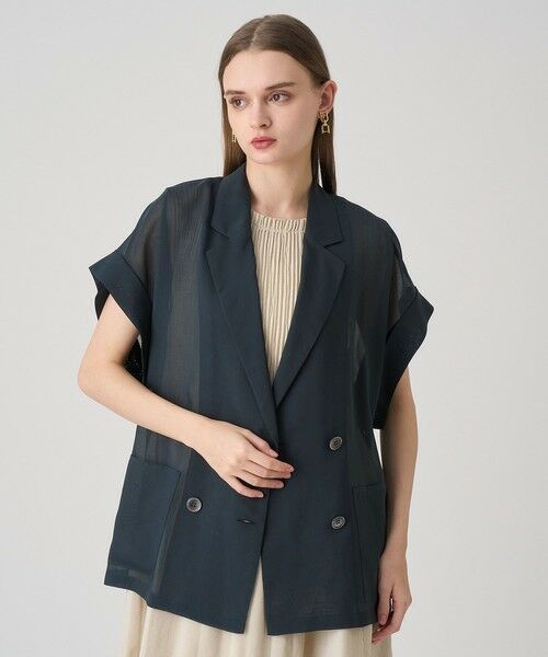 ANAYI / アナイ テーラードジャケット | オーガンフレンチスリーブジャケット | 詳細1