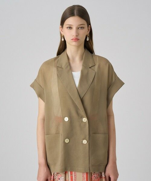 ANAYI / アナイ テーラードジャケット | オーガンフレンチスリーブジャケット | 詳細12