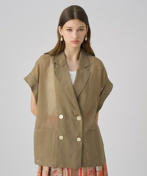 ANAYI / アナイ テーラードジャケット | オーガンフレンチスリーブジャケット | 詳細15