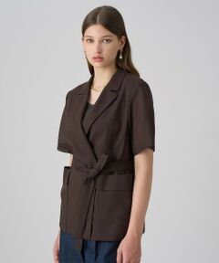 ANAYI / アナイ その他アウター | リネンライクボイル半袖ジャケット