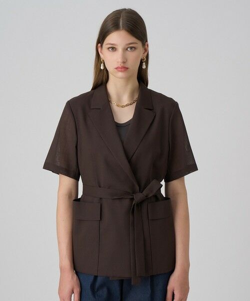 ANAYI / アナイ その他アウター | リネンライクボイル半袖ジャケット | 詳細1