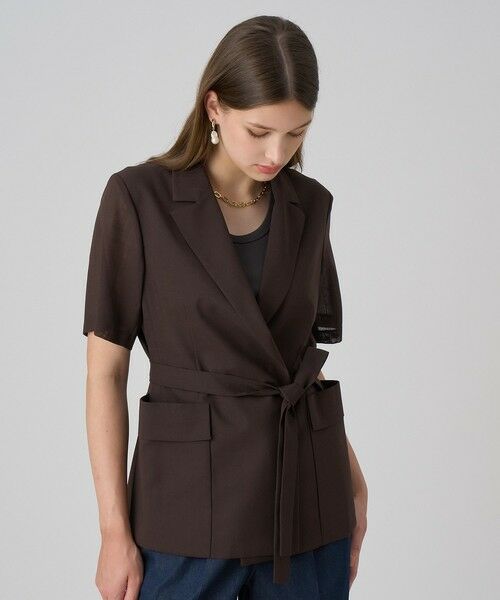 ANAYI / アナイ その他アウター | リネンライクボイル半袖ジャケット | 詳細4