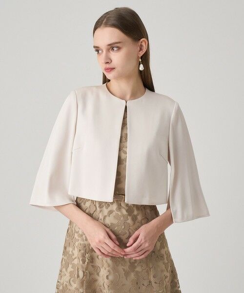 ANAYI / アナイ カーディガン・ボレロ | トリアセサテンボレロジャケット(ivory (04))