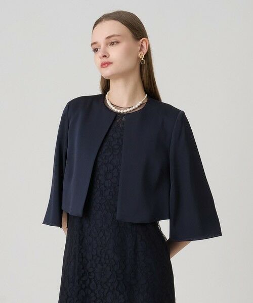 ANAYI / アナイ カーディガン・ボレロ | トリアセサテンボレロジャケット(navy (65))