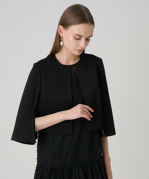 ANAYI / アナイ カーディガン・ボレロ | トリアセサテンボレロジャケット(black (95))