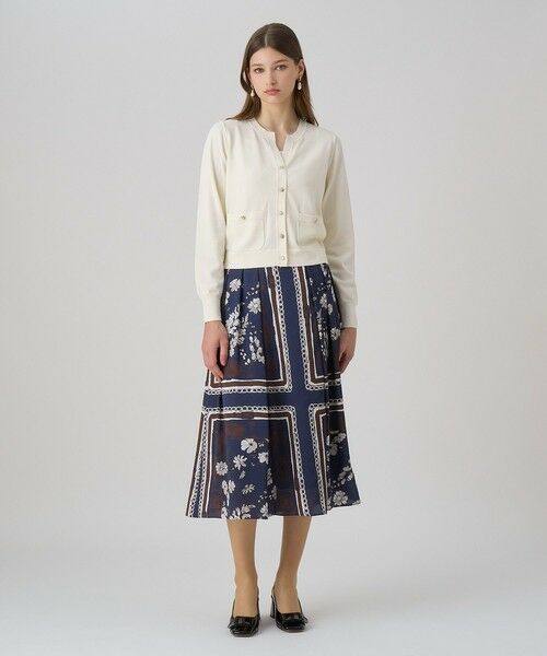 ANAYI / アナイ ロング・マキシ丈スカート | スカーフプリントタック スカート | 詳細15