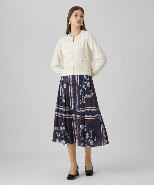 ANAYI / アナイ ロング・マキシ丈スカート | スカーフプリントタック スカート | 詳細14