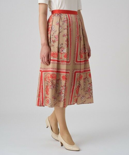 ANAYI / アナイ ロング・マキシ丈スカート | スカーフプリントタック スカート | 詳細22