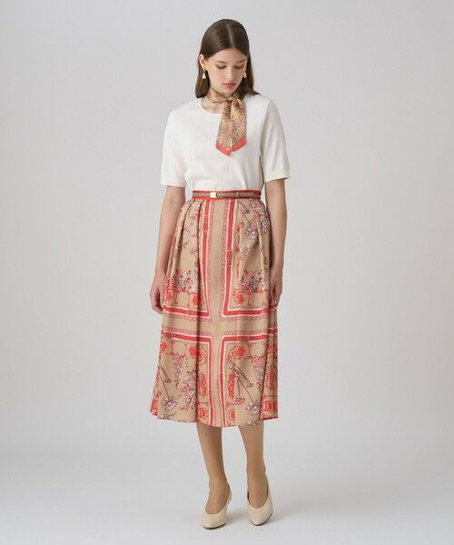 ANAYI / アナイ ロング・マキシ丈スカート | スカーフプリントタック スカート | 詳細23
