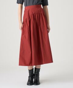 ANAYI / アナイ ミニ・ひざ丈スカート | タフタヨークギャザー スカート