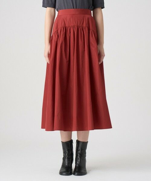 ANAYI / アナイ ミニ・ひざ丈スカート | タフタヨークギャザー スカート | 詳細8