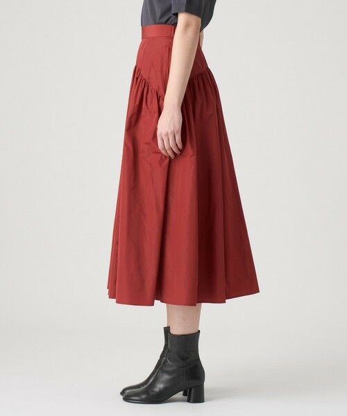 ANAYI / アナイ ミニ・ひざ丈スカート | タフタヨークギャザー スカート | 詳細9