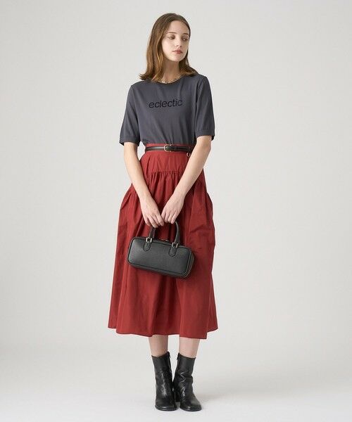 ANAYI / アナイ ミニ・ひざ丈スカート | タフタヨークギャザー スカート | 詳細11