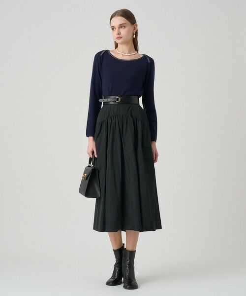 ANAYI / アナイ ミニ・ひざ丈スカート | タフタヨークギャザー スカート | 詳細22