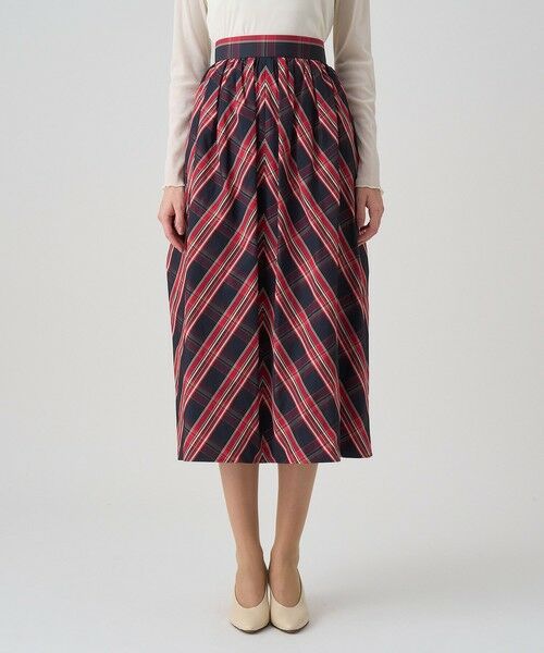 ANAYI / アナイ ロング・マキシ丈スカート | チェックタフタギャザー スカート | 詳細1