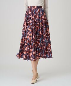 ANAYI / アナイ ロング・マキシ丈スカート | 【セットアップ対応商品】ペイントフラワープリントティアード スカート