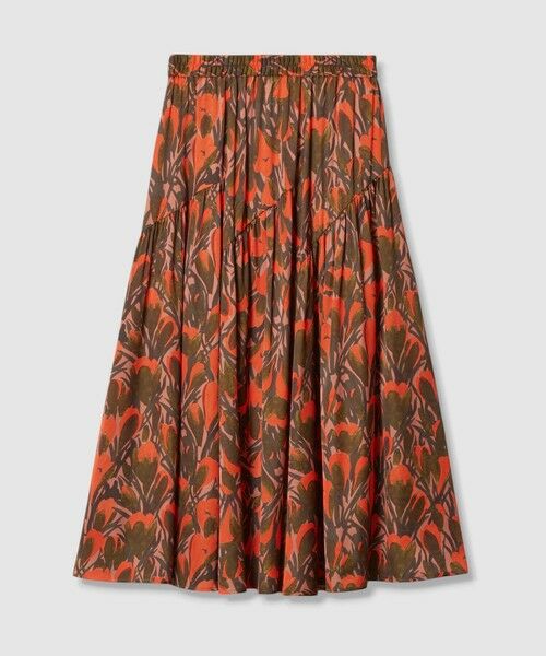 ANAYI / アナイ ロング・マキシ丈スカート | 【セットアップ対応商品】ペイントフラワープリントティアード スカート | 詳細7