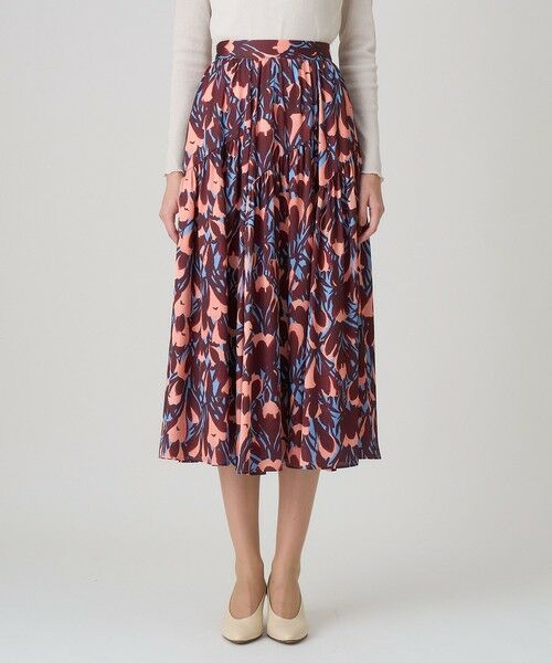 ANAYI / アナイ ロング・マキシ丈スカート | 【セットアップ対応商品】ペイントフラワープリントティアード スカート | 詳細9