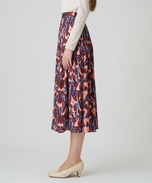 ANAYI / アナイ ロング・マキシ丈スカート | 【セットアップ対応商品】ペイントフラワープリントティアード スカート | 詳細10