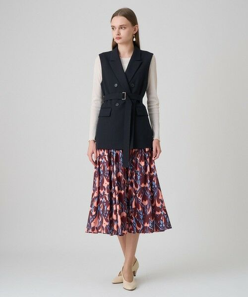 ANAYI / アナイ ロング・マキシ丈スカート | 【セットアップ対応商品】ペイントフラワープリントティアード スカート | 詳細14