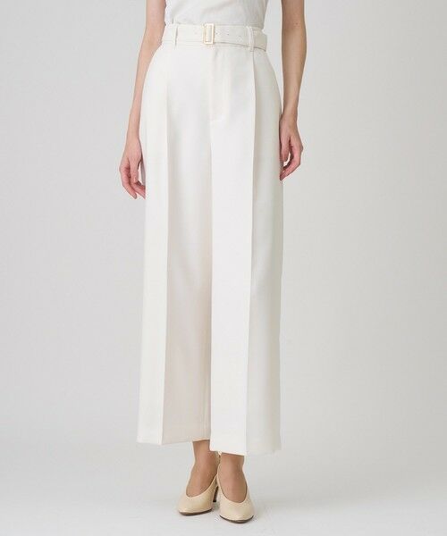 ANAYI / アナイ その他パンツ | ブライトツイルタックワイドパンツ | 詳細1