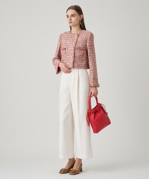 ANAYI / アナイ その他パンツ | ブライトツイルタックワイドパンツ | 詳細11