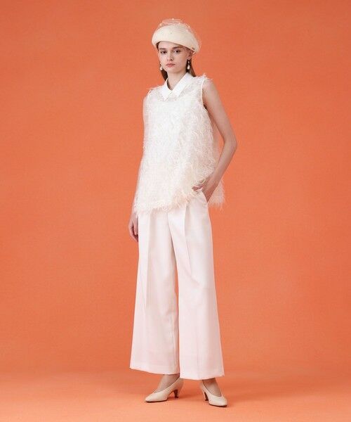 ANAYI / アナイ その他パンツ | ブライトツイルタックワイドパンツ | 詳細12