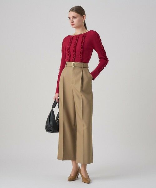 ANAYI / アナイ その他パンツ | ブライトツイルタックワイドパンツ | 詳細20