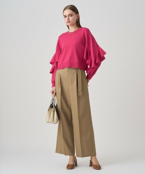 ANAYI / アナイ その他パンツ | ブライトツイルタックワイドパンツ | 詳細21