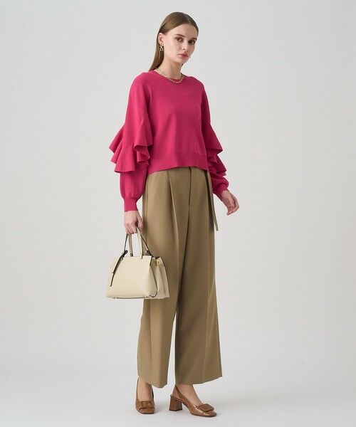 ANAYI / アナイ その他パンツ | ブライトツイルタックワイドパンツ | 詳細22