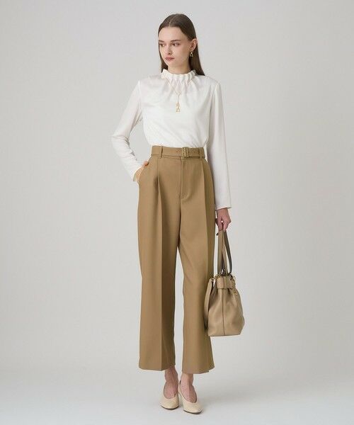 ANAYI / アナイ その他パンツ | ブライトツイルタックワイドパンツ | 詳細23