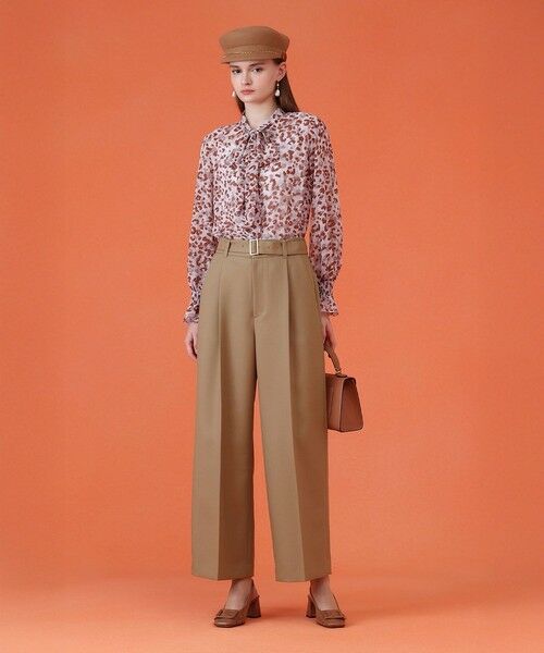 ANAYI / アナイ その他パンツ | ブライトツイルタックワイドパンツ | 詳細24