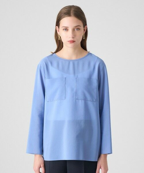 ANAYI / アナイ シャツ・ブラウス | トリアセボイルポケットTブラウス | 詳細8
