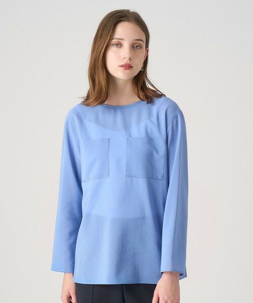 ANAYI / アナイ シャツ・ブラウス | トリアセボイルポケットTブラウス | 詳細11
