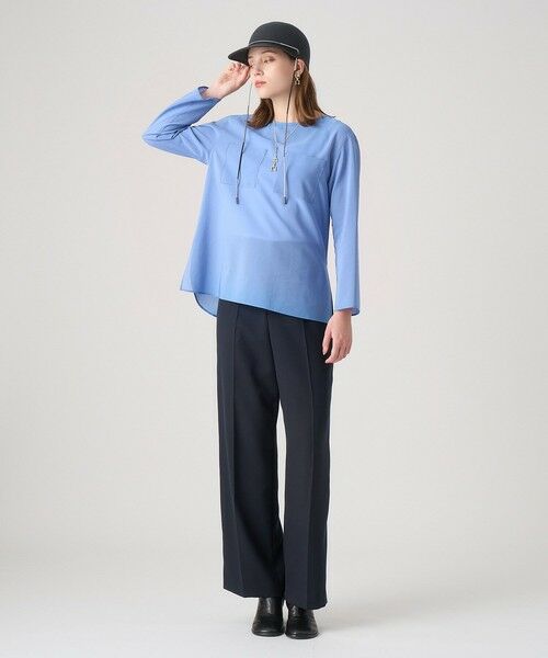 ANAYI / アナイ シャツ・ブラウス | トリアセボイルポケットTブラウス | 詳細12