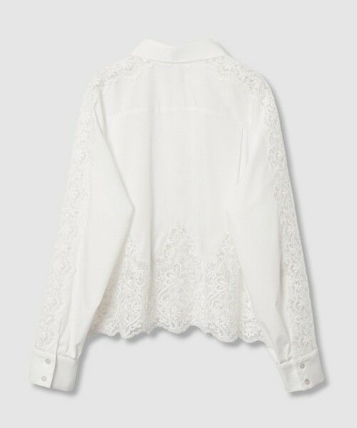 ANAYI / アナイ シャツ・ブラウス | カットワークレースコットンシャツ | 詳細7