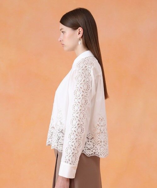 ANAYI / アナイ シャツ・ブラウス | カットワークレースコットンシャツ | 詳細2