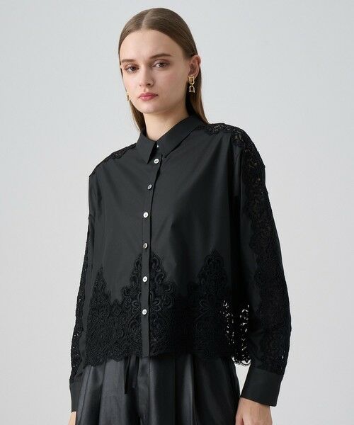 ANAYI / アナイ シャツ・ブラウス | カットワークレースコットンシャツ | 詳細10