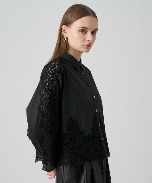 ANAYI / アナイ シャツ・ブラウス | カットワークレースコットンシャツ | 詳細11