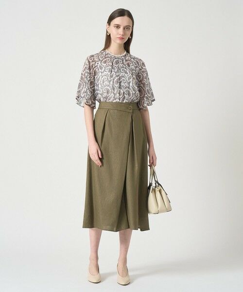 ANAYI / アナイ シャツ・ブラウス | ペイズリーシフォンフレアブラウス | 詳細5