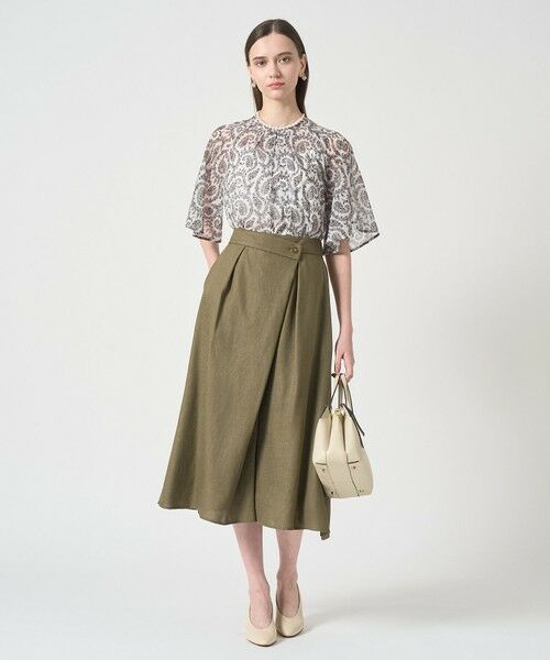 ANAYI / アナイ シャツ・ブラウス | ペイズリーシフォンフレアブラウス | 詳細6