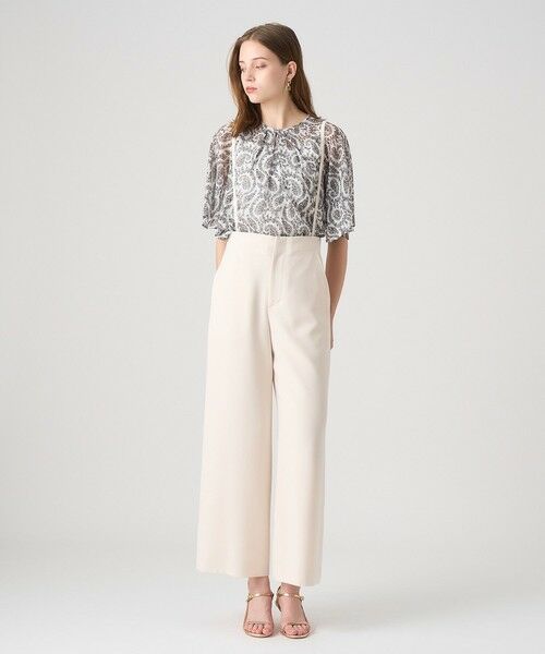 ANAYI / アナイ シャツ・ブラウス | ペイズリーシフォンフレアブラウス | 詳細8