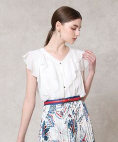 ANAYI / アナイ シャツ・ブラウス | ボイルフリルVネックブラウス