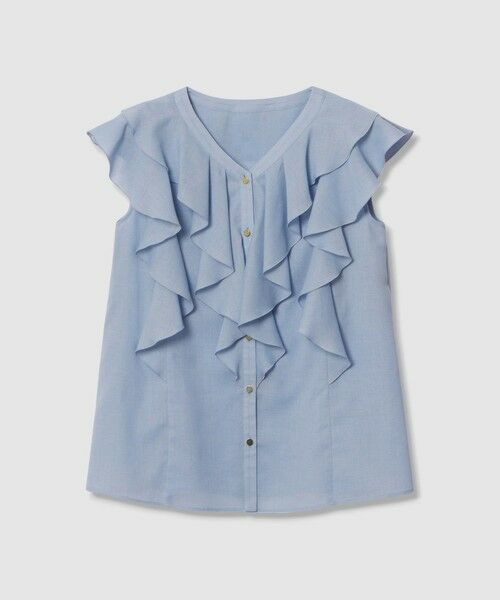 ANAYI / アナイ シャツ・ブラウス | ボイルフリルVネックブラウス | 詳細13