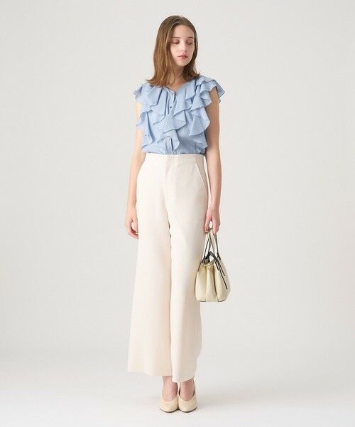 ANAYI / アナイ シャツ・ブラウス | ボイルフリルVネックブラウス | 詳細11