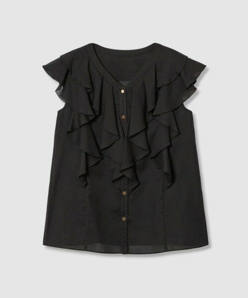 新品タグ付き！ANAYIフリル付きブラウス ボイルフリルVネックブラウス （シャツ・ブラウス）｜ANAYI