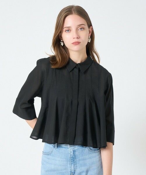 アナイ　ＡＮＡＹＩ 　ブラウス Eternal Line 2025】ジョーゼットカラミラッフル ブラウス