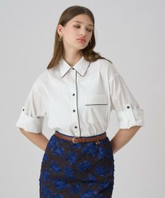 ANAYI / アナイ シャツ・ブラウス | ブライトグログラン配色シャツ